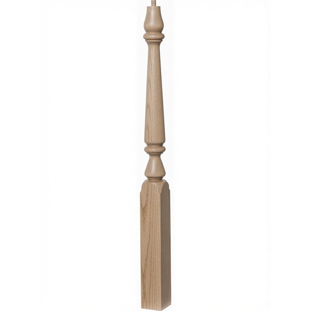 4810 (48") or 4815 (60") Ohio Pin Top Plain Newel Post, White Oak