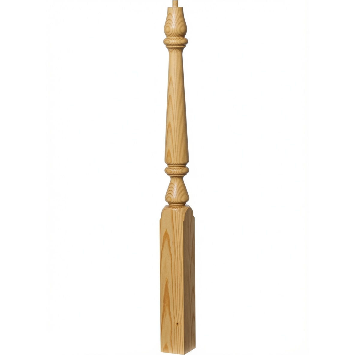 4810 (48") or 4815 (60") Ohio Pin Top Plain Newel Post, Yellow Pine
