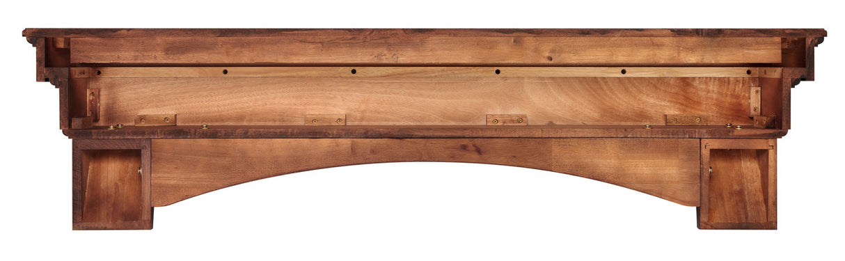 The Auburn 495 Fireplace Mantel Shelf, Back View