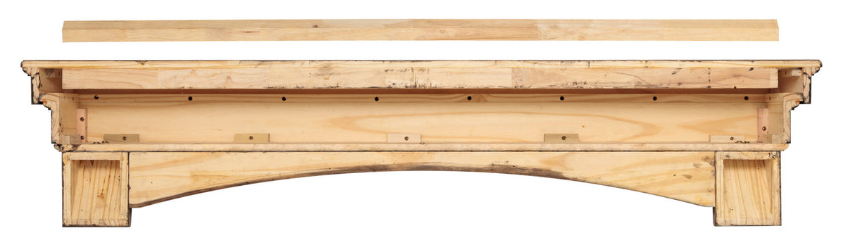 The Celeste Fireplace Mantel Shelf back view