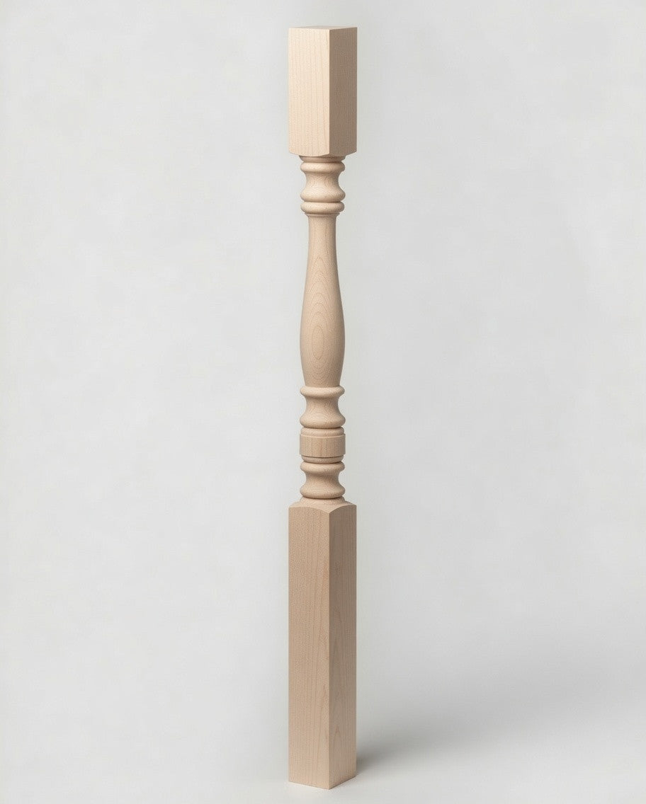 5005 31" Hampton Square Top Baluster, Soft Maple