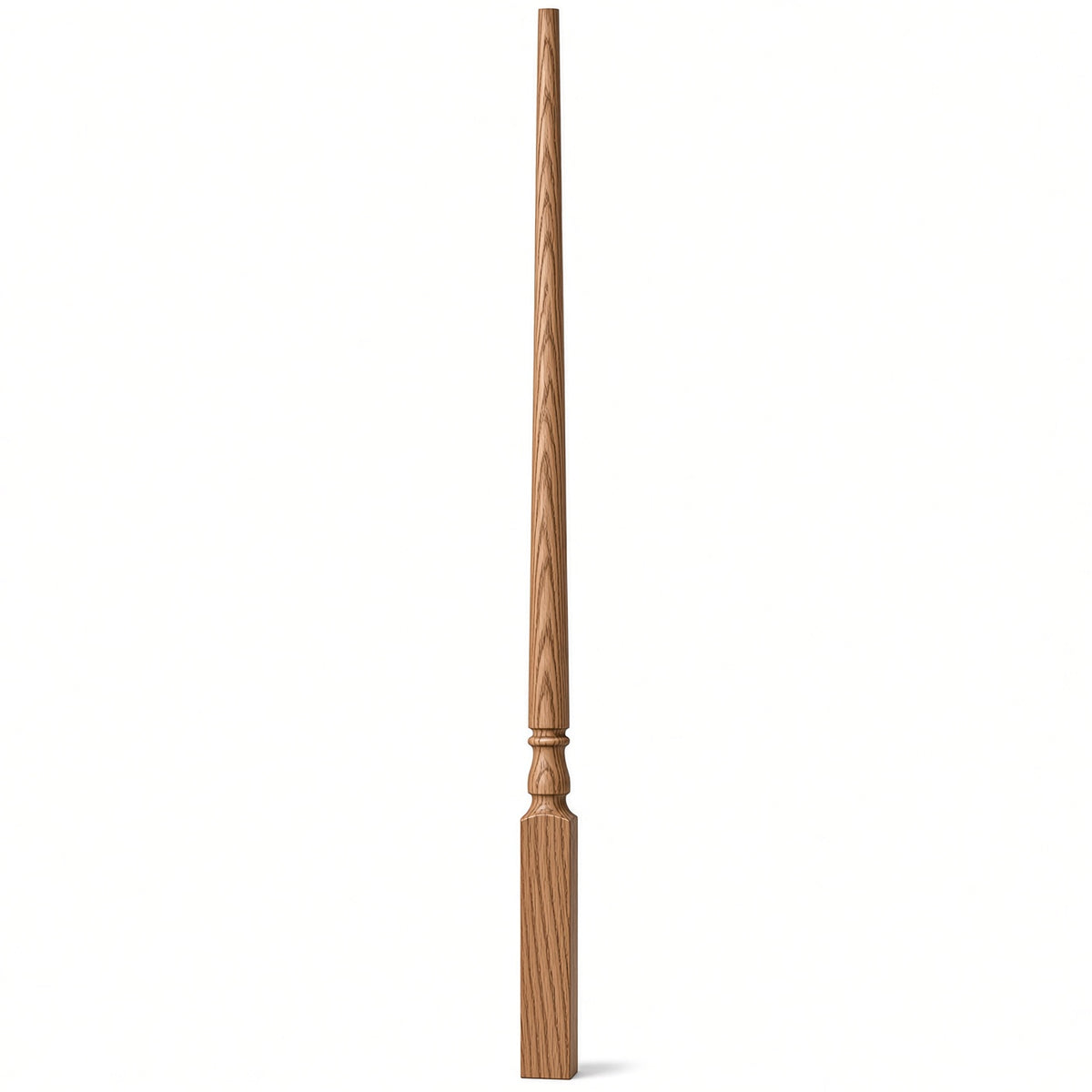 5015 1-1/4" Colonial Pin Top Baluster, Available in 31", 34", 36", 39", 42, and 44", Red Oak
