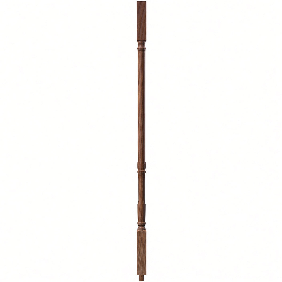5067 1-1/4" Traditional Square Top Stair Baluster, available in 31", 34", 36", 39", and 42" Lengths, Mahogany