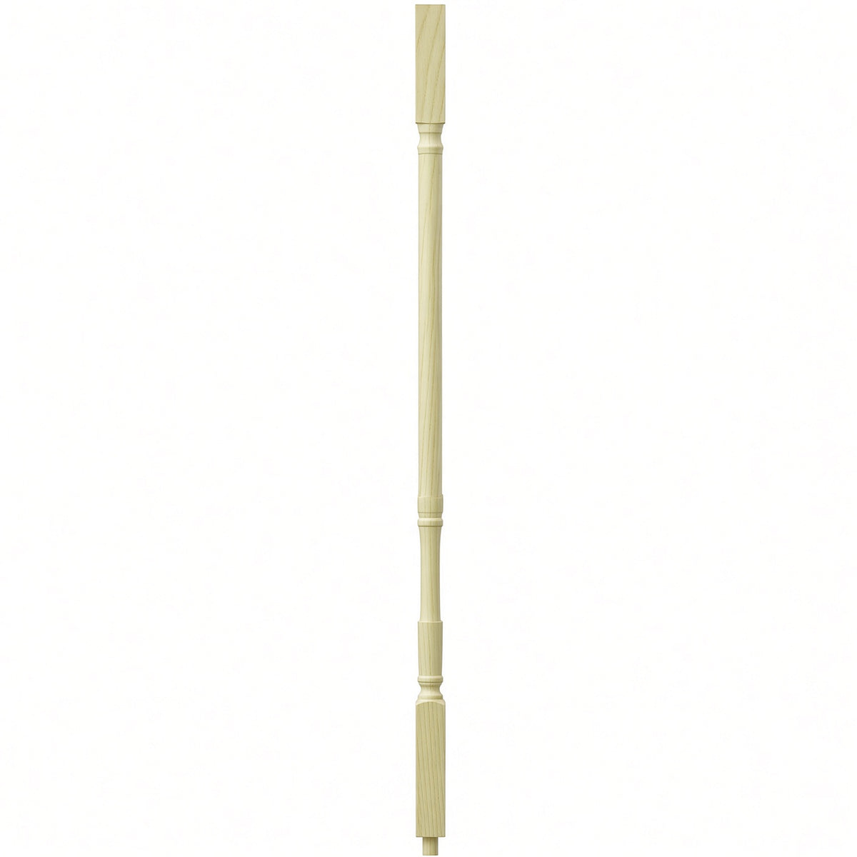 5067 1-1/4" Traditional Square Top Stair Baluster, available in 31", 34", 36", 39", and 42" Lengths, Poplar