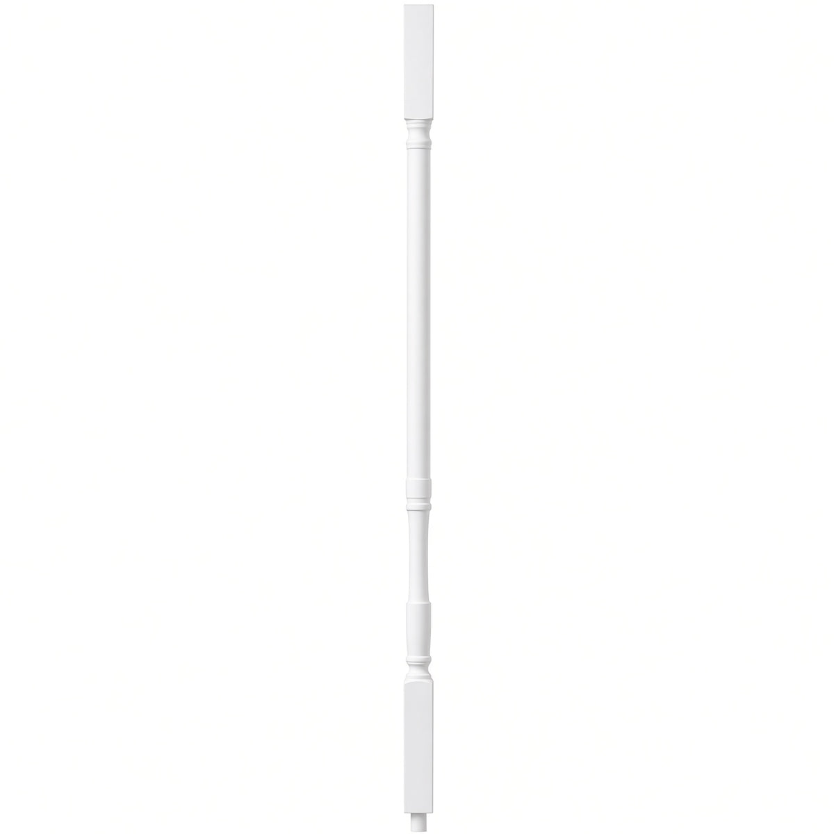 5067 1-1/4" Traditional Square Top Stair Baluster, available in 31", 34", 36", 39", and 42" Lengths, Primed or Prefinished White