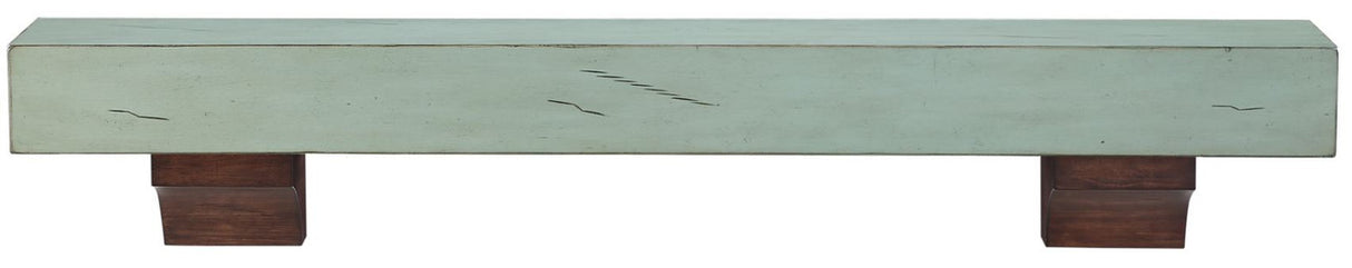 The Shenandoah Shelf, 72" Sage Distressed Finish