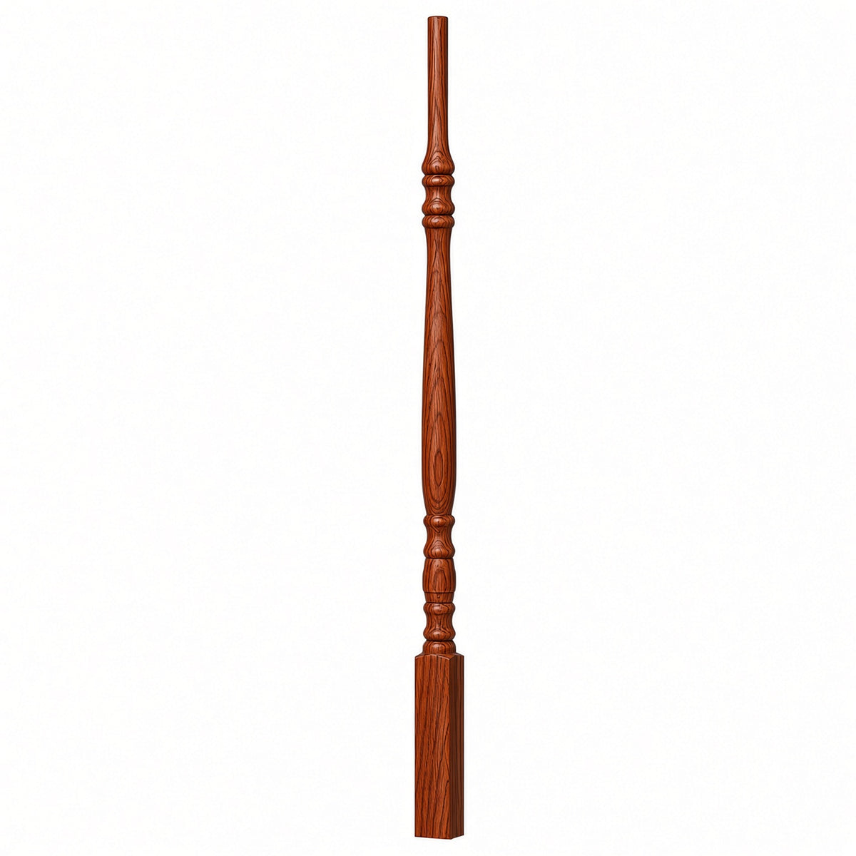 5134 (1-1/4" x 34"),5138 (1-1/4" x 38"), or 5142 (1-1/4" x 42") Hampton Elegant Rise Stair Balusters, Brazilian Cherry