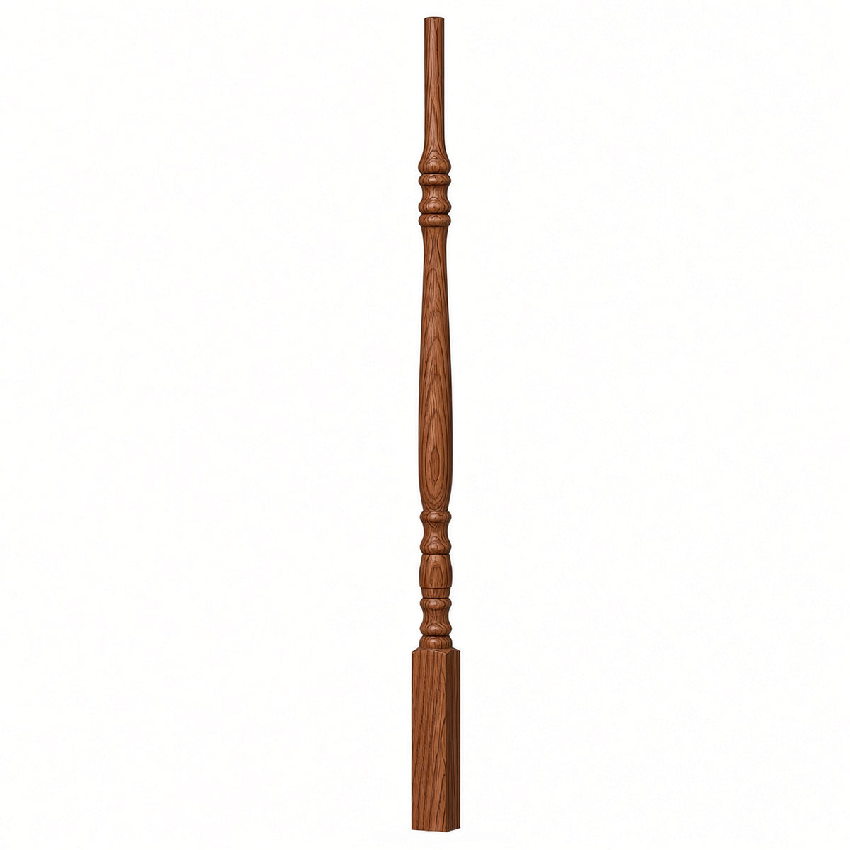 5134 (1-1/4" x 34"),5138 (1-1/4" x 38"), or 5142 (1-1/4" x 42") Hampton Elegant Rise Stair Balusters, Mahogany
