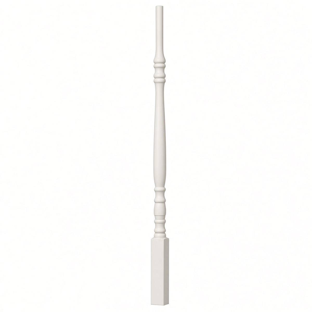 5134 (1-1/4" x 34"),5138 (1-1/4" x 38"), or 5142 (1-1/4" x 42") Hampton Elegant Rise Stair Balusters, Primed or Prefinished White