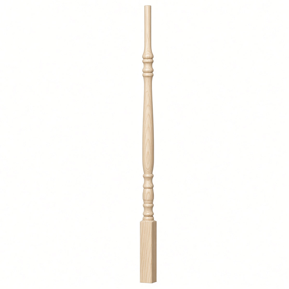 5134 (1-1/4" x 34"),5138 (1-1/4" x 38"), or 5142 (1-1/4" x 42") Hampton Elegant Rise Stair Balusters, Soft Maple