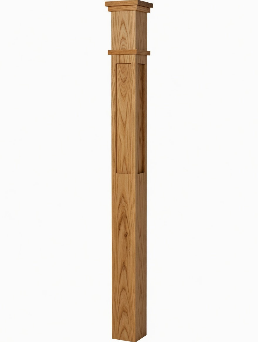 MFP-4375 Actual Flat Panel Box Newel Post