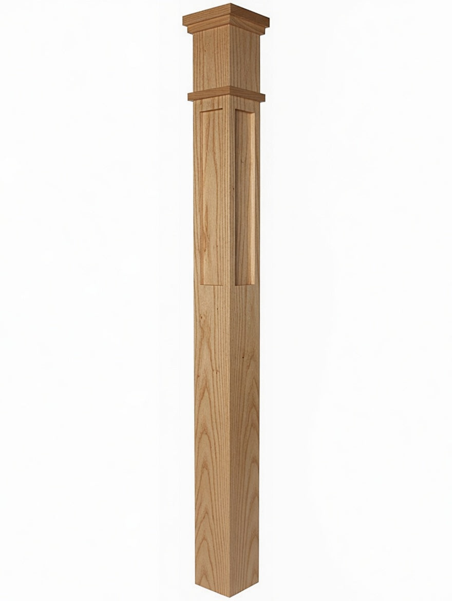 MFP-4375 Actual Flat Panel Box Newel Post