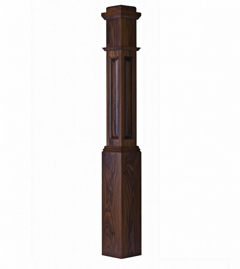 ARP-4091 Actual Raised Panel Box Newel Post