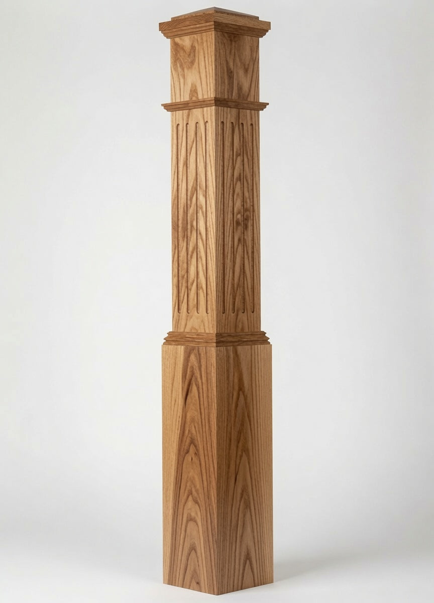 F-4092 Fluted Box Newel Post