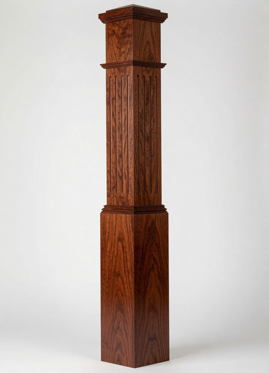 F-4092 Fluted Box Newel Post