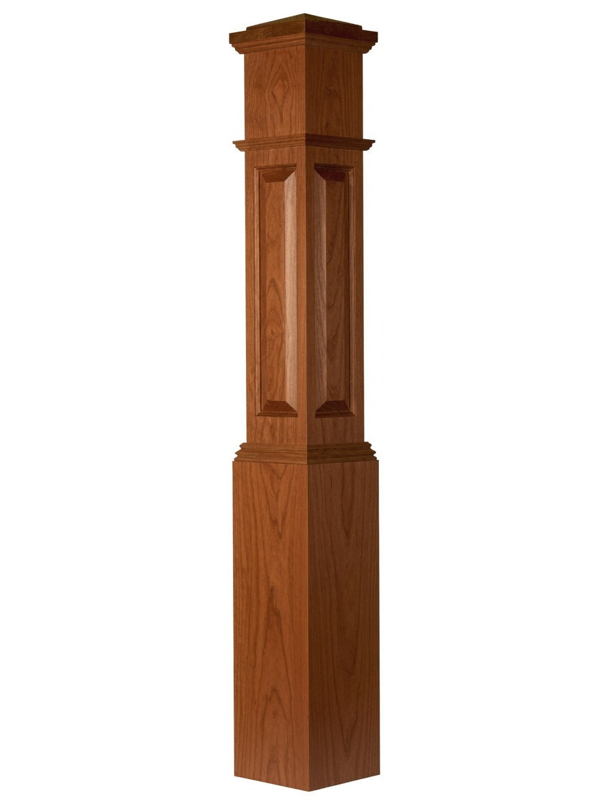 ARP-4092 Actual Raised Panel Box Newel Post