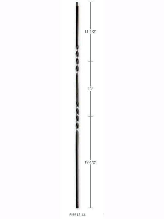 FIH5512-44 Hollow Double Twist Baluster