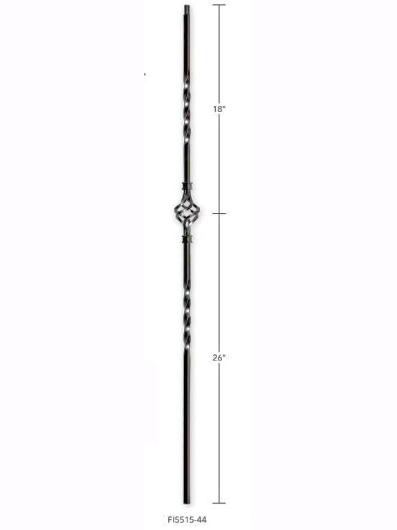 FIH5515-LG-44 MEGA Hollow Single Basket Baluster