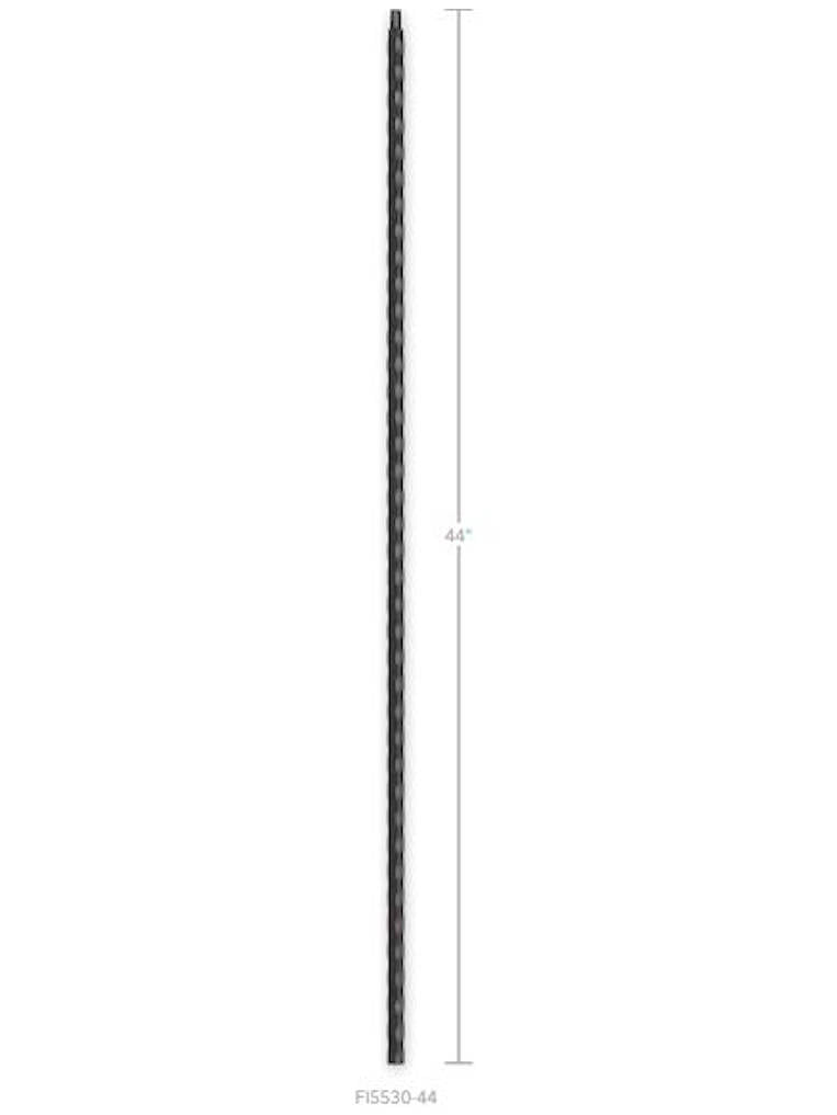FIH5530-44 Hammered & Scalloped Straight Bar Hollow Baluster
