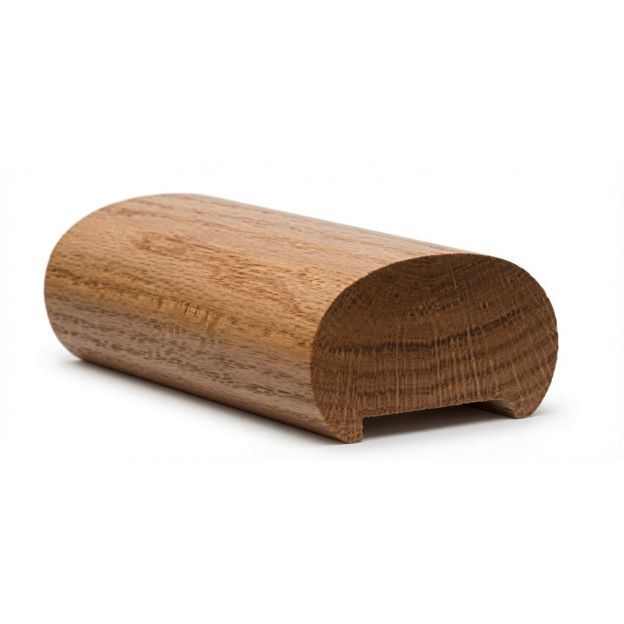 5600P Plowed 2-3/8" x 1-7/8"Oval Handrail, Red Oak