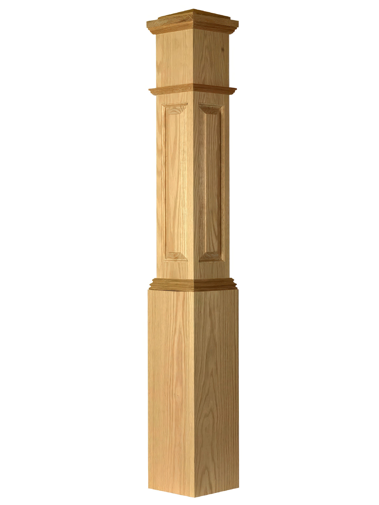 ARP-4092 Actual Raised Panel Box Newel Post