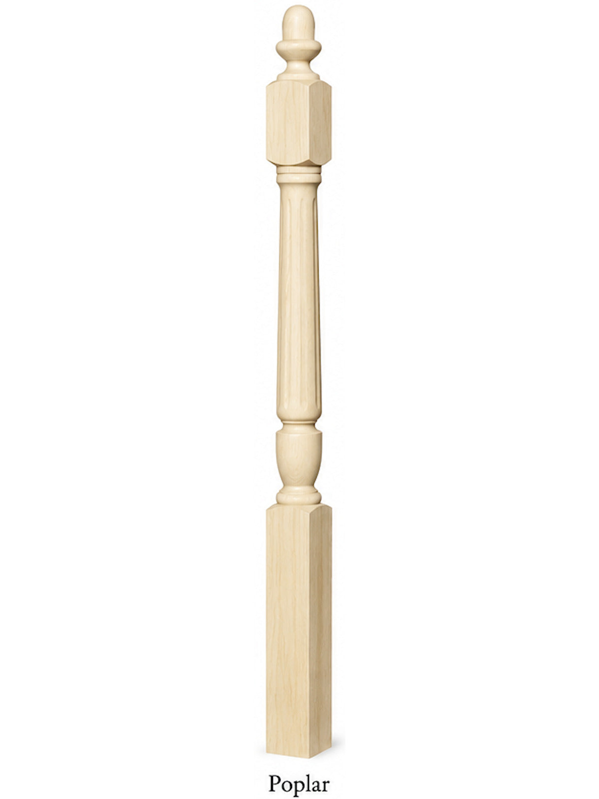 F-3042 Fluted Acorn Top Starting Newel Post
