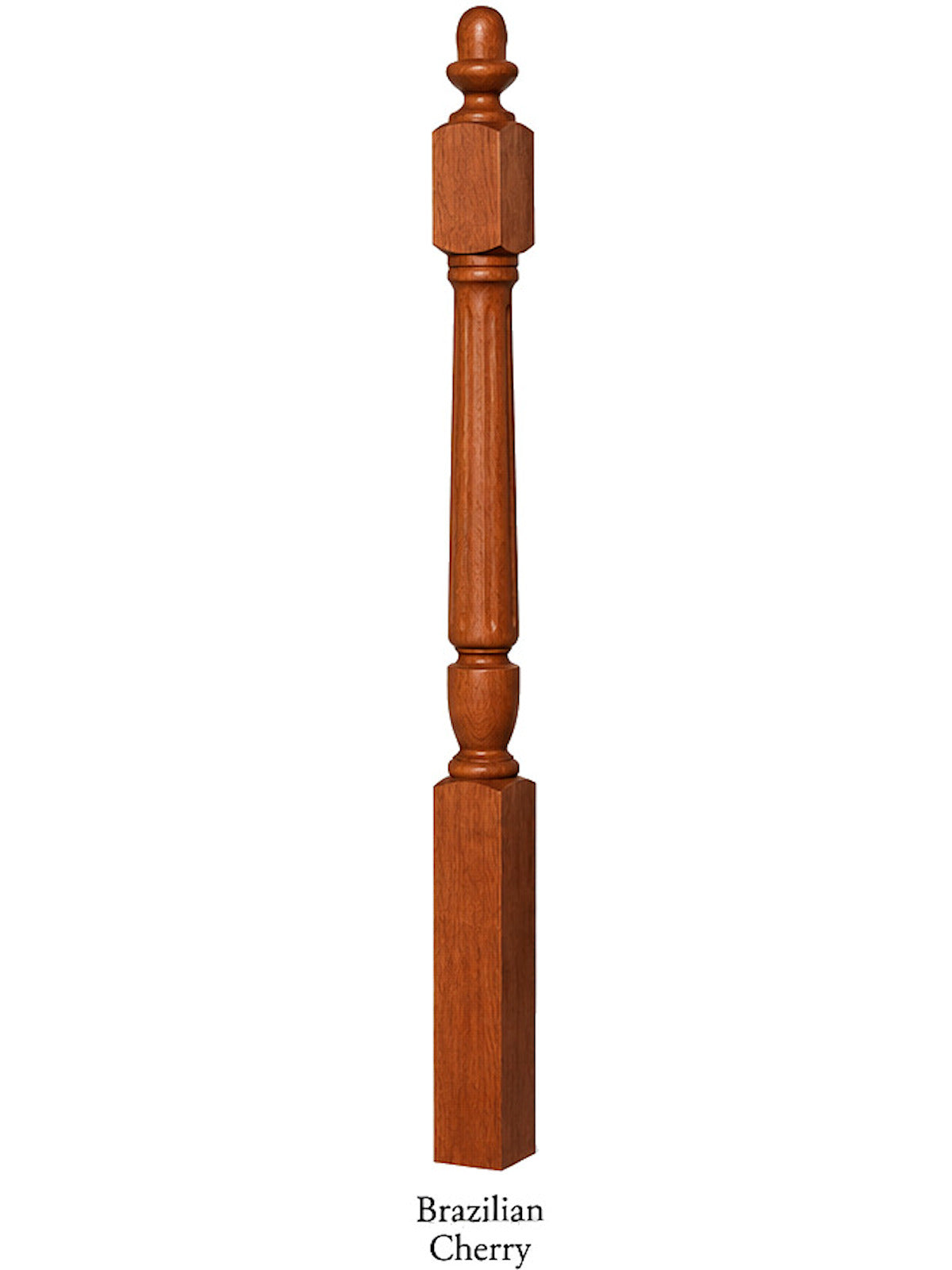 F-3042 Fluted Acorn Top Starting Newel Post