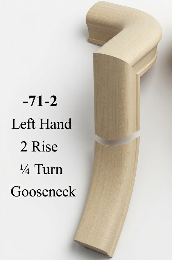 7071 or 7076 2-Rise Gooseneck with Level Quarter-turns