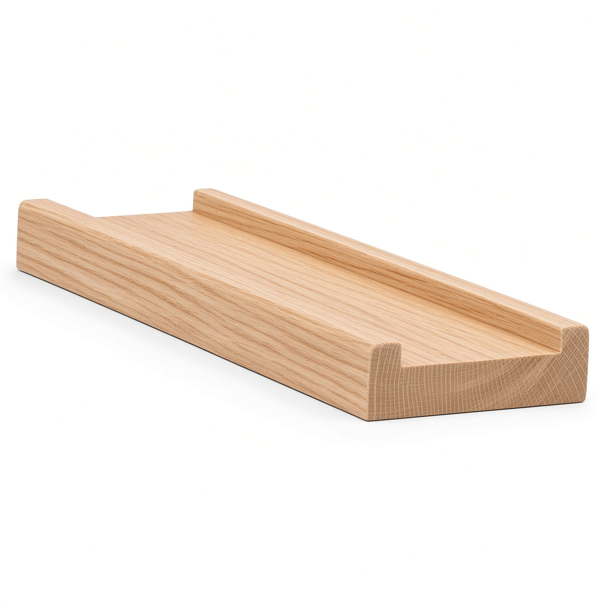 6001S 3/4" x 2-1/2" Contemporary Shoerail, Plowed 1-3/4", Ash