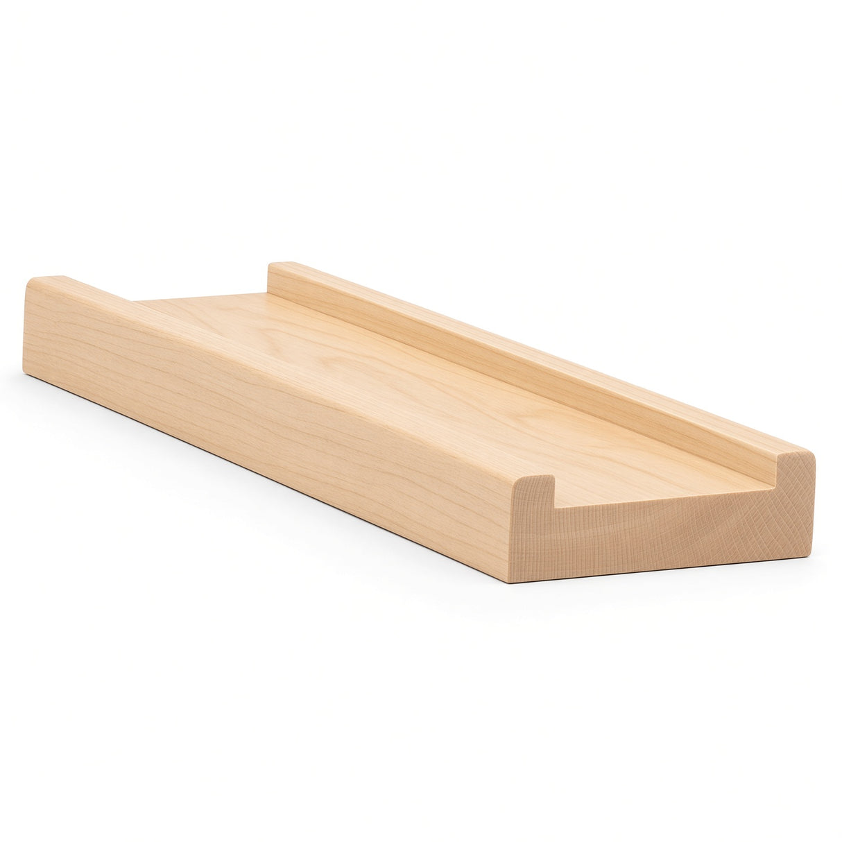 6001S 3/4" x 2-1/2" Contemporary Shoerail, Plowed 1-3/4", Birch