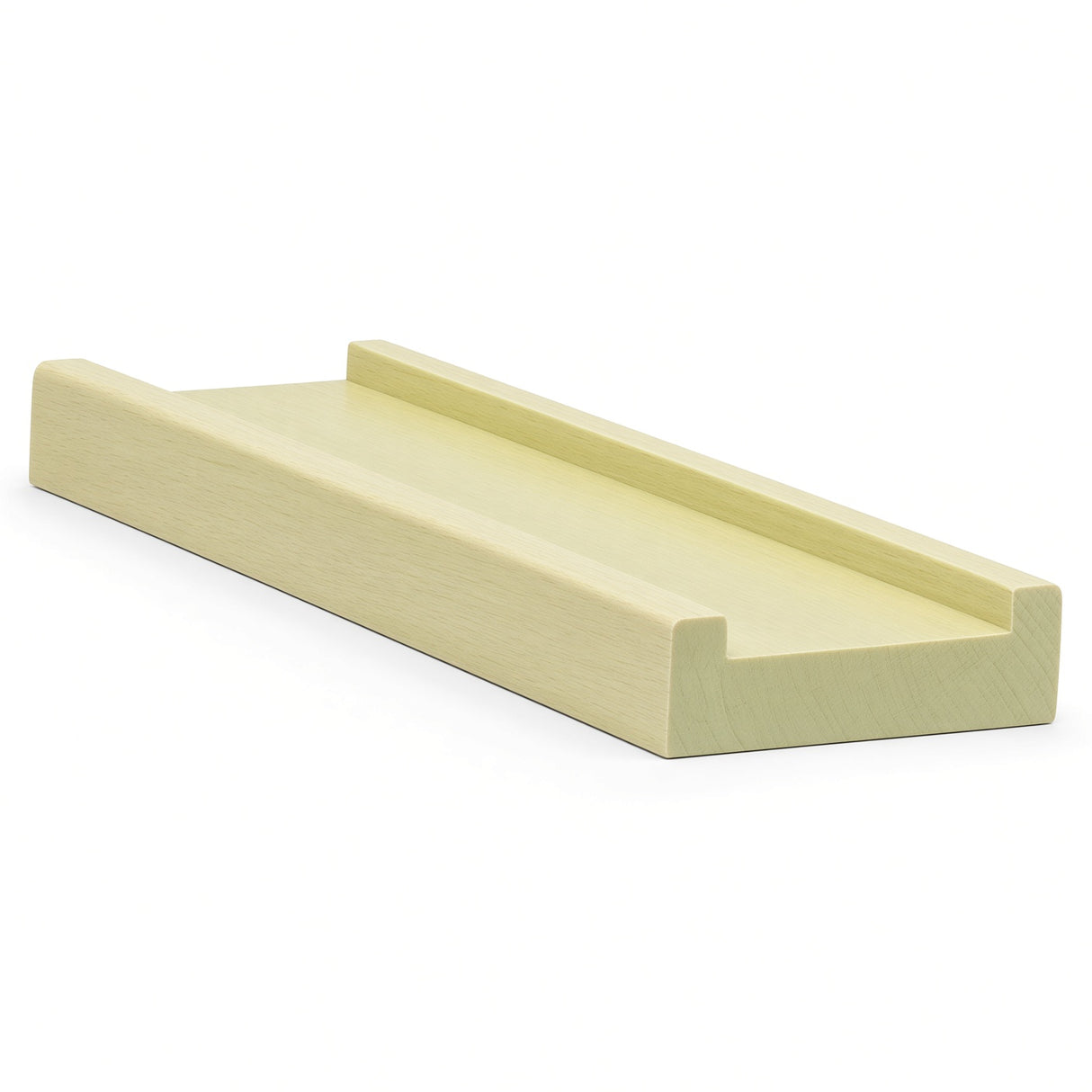 6001S 3/4" x 2-1/2" Contemporary Shoerail, Plowed 1-3/4", Poplar