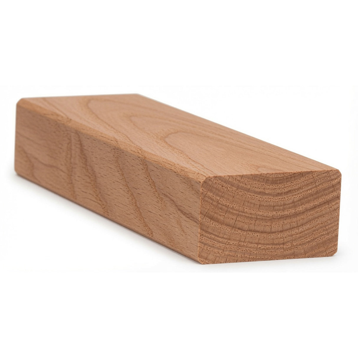 6002 2-3/4" x 1-9/16" Flat Bottom Contemporary Handrail, Alder