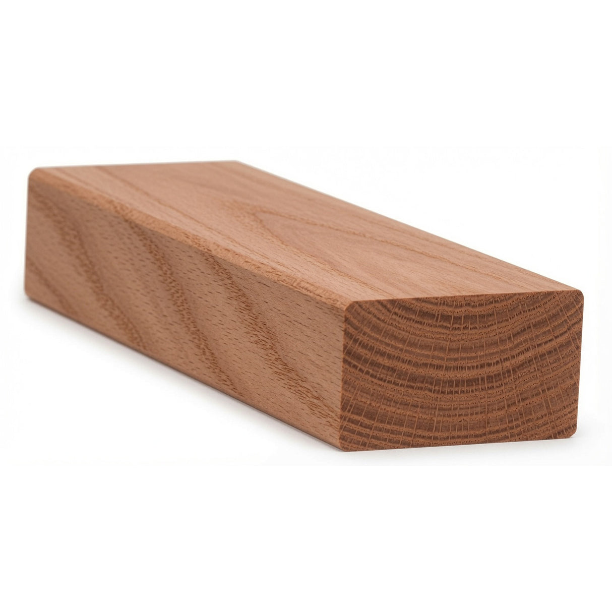 6002 2-3/4" x 1-9/16" Flat Bottom Contemporary Handrail, American Cherry