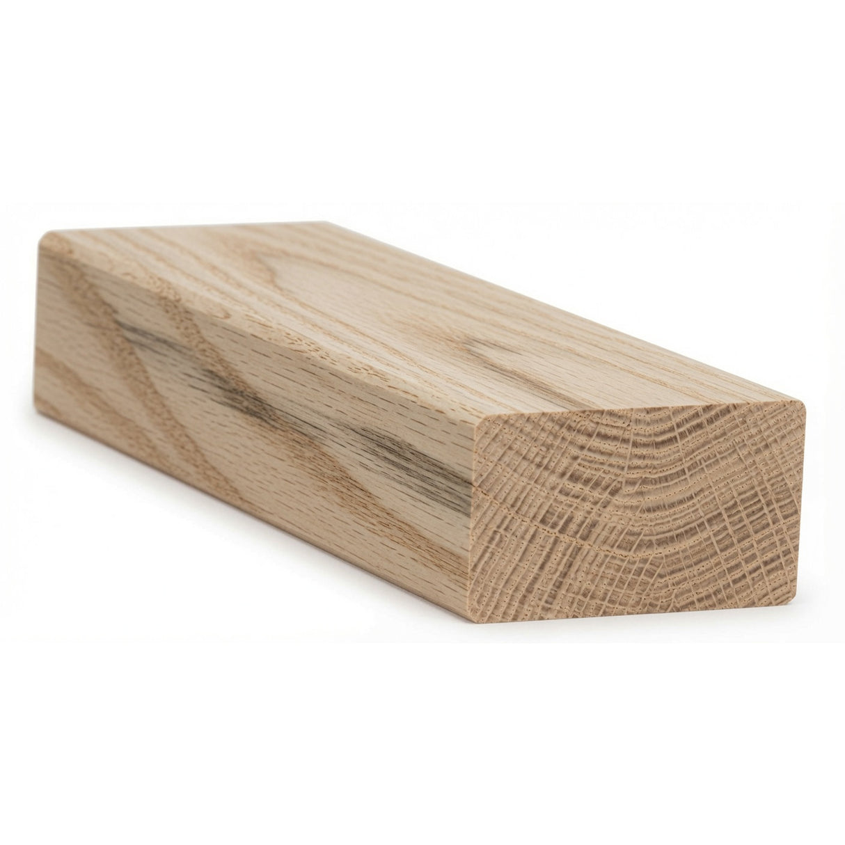 6002 2-3/4" x 1-9/16" Flat Bottom Contemporary Handrail, Ash