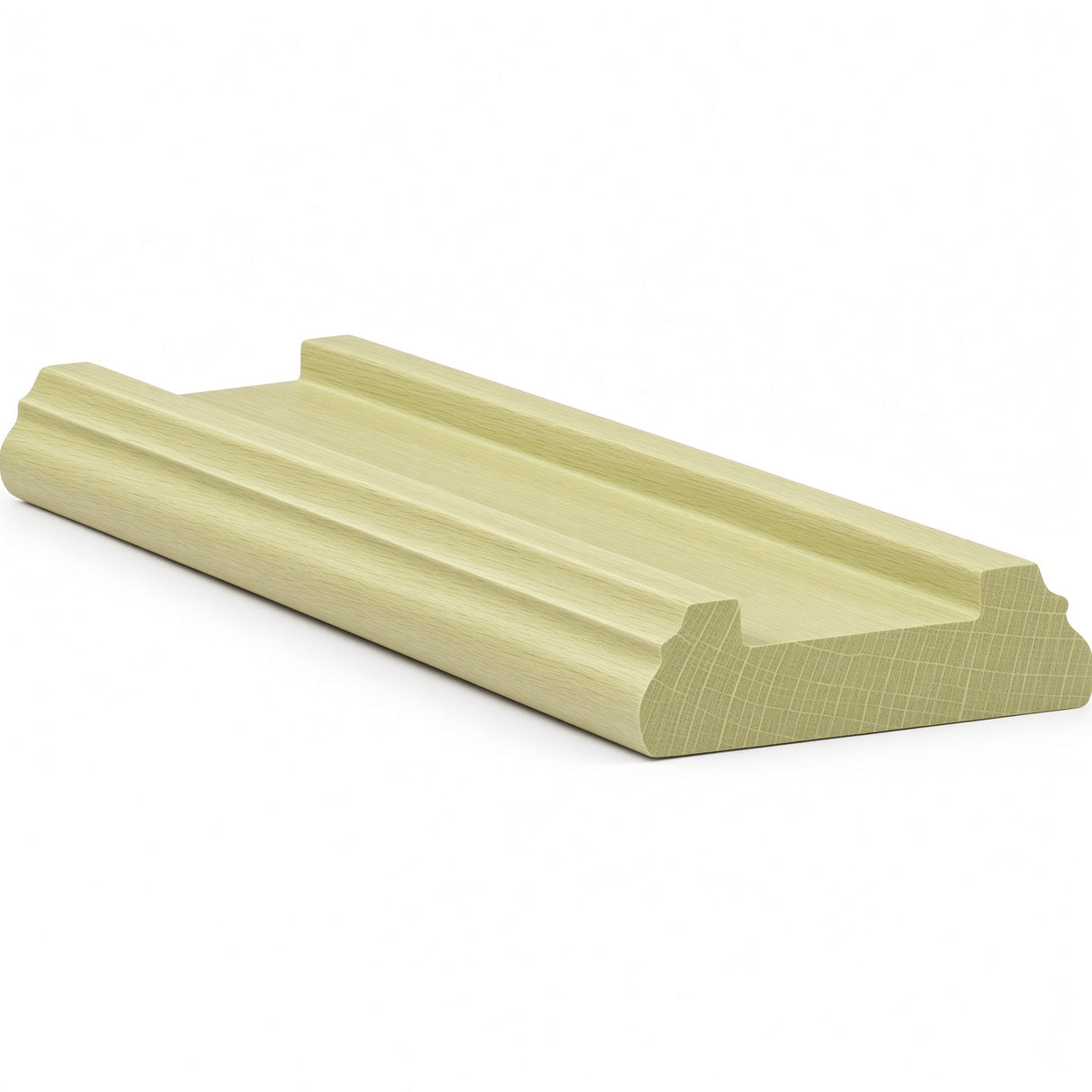 6045 (6005) Traditional Shoerail Plowed for 1-1/4" Balusters, Poplar