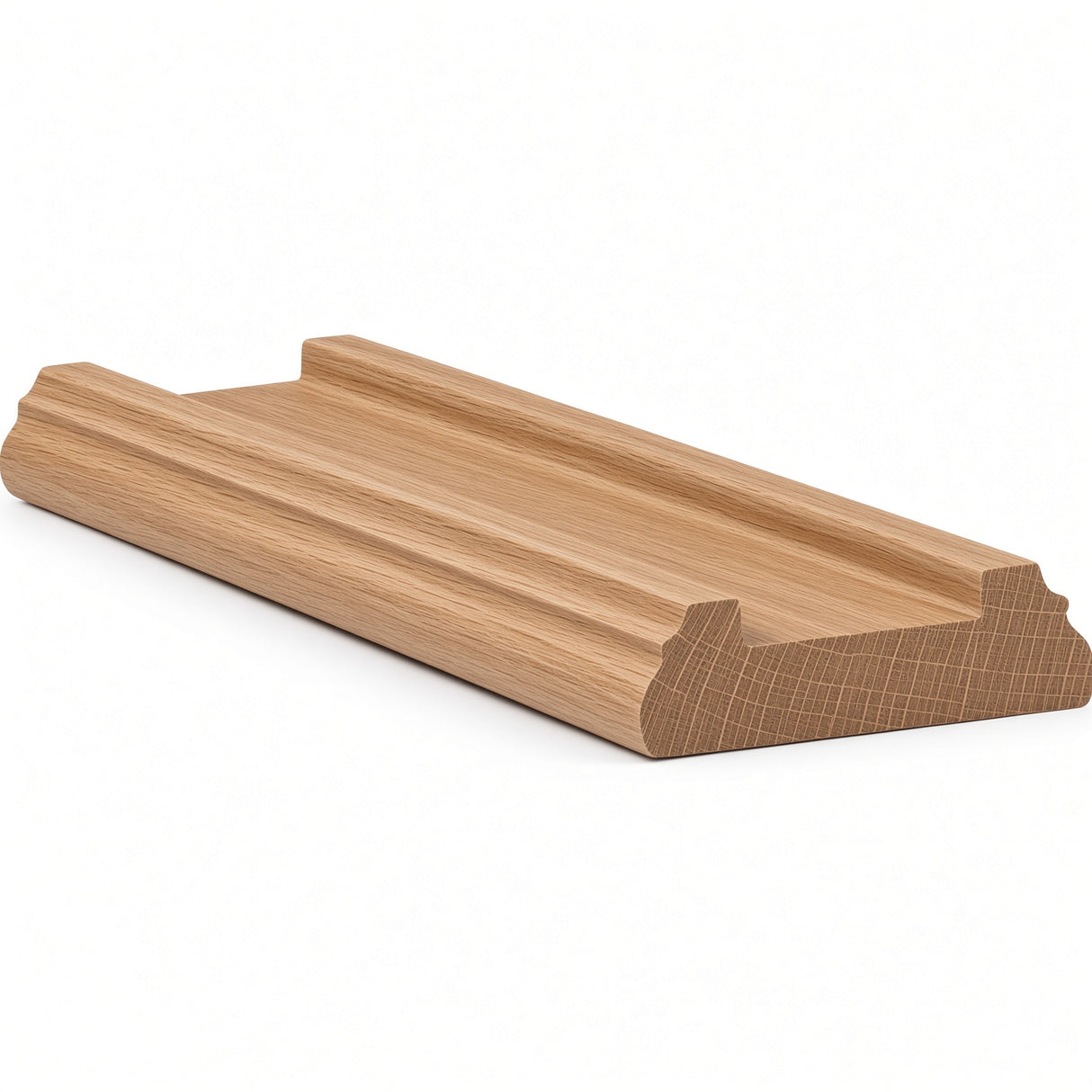 6045 (6005) Traditional Shoerail Plowed for 1-1/4" Balusters, White Oak