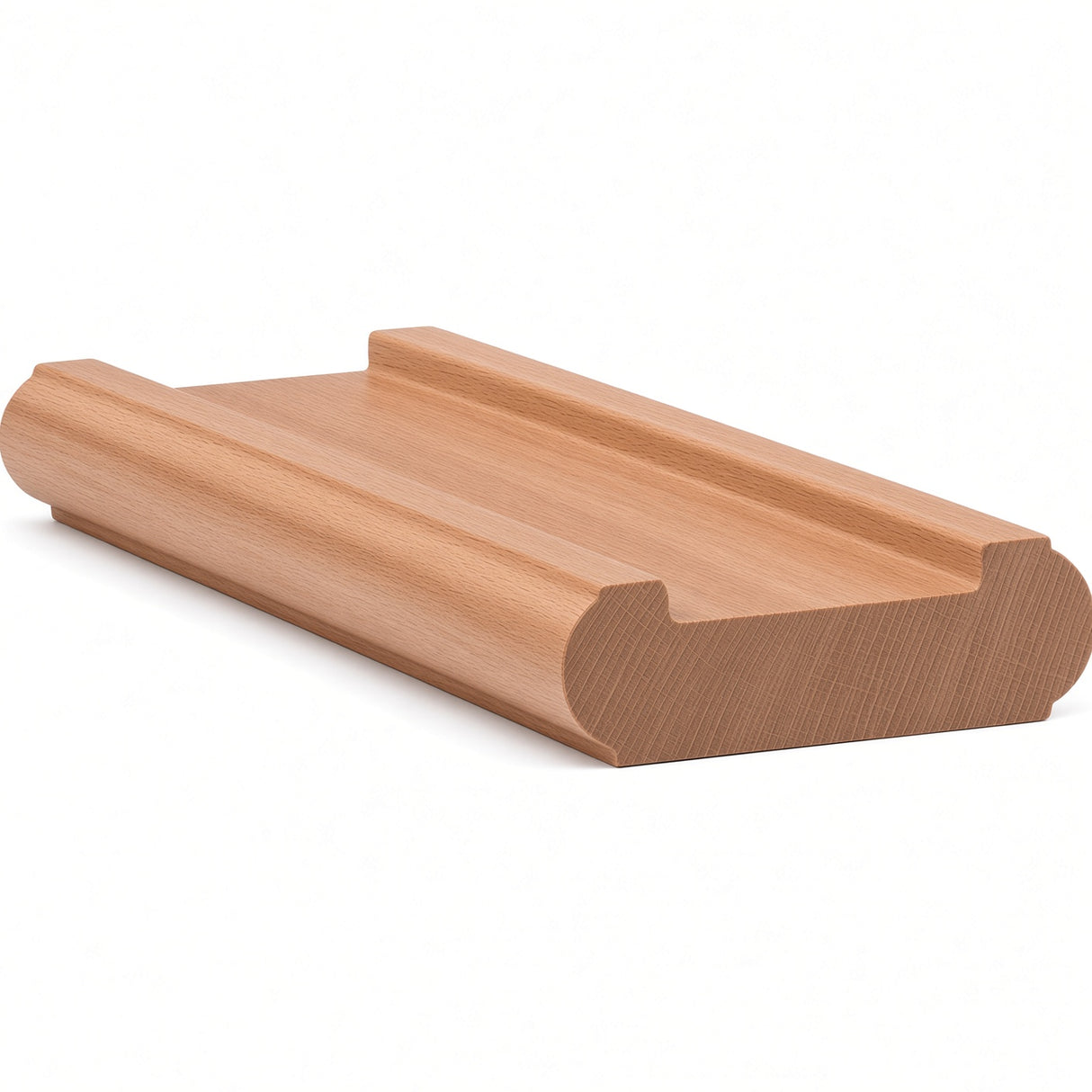 6046 (6006) Traditional Shoerail Plowed for 1-3/4" Balusters, Alder