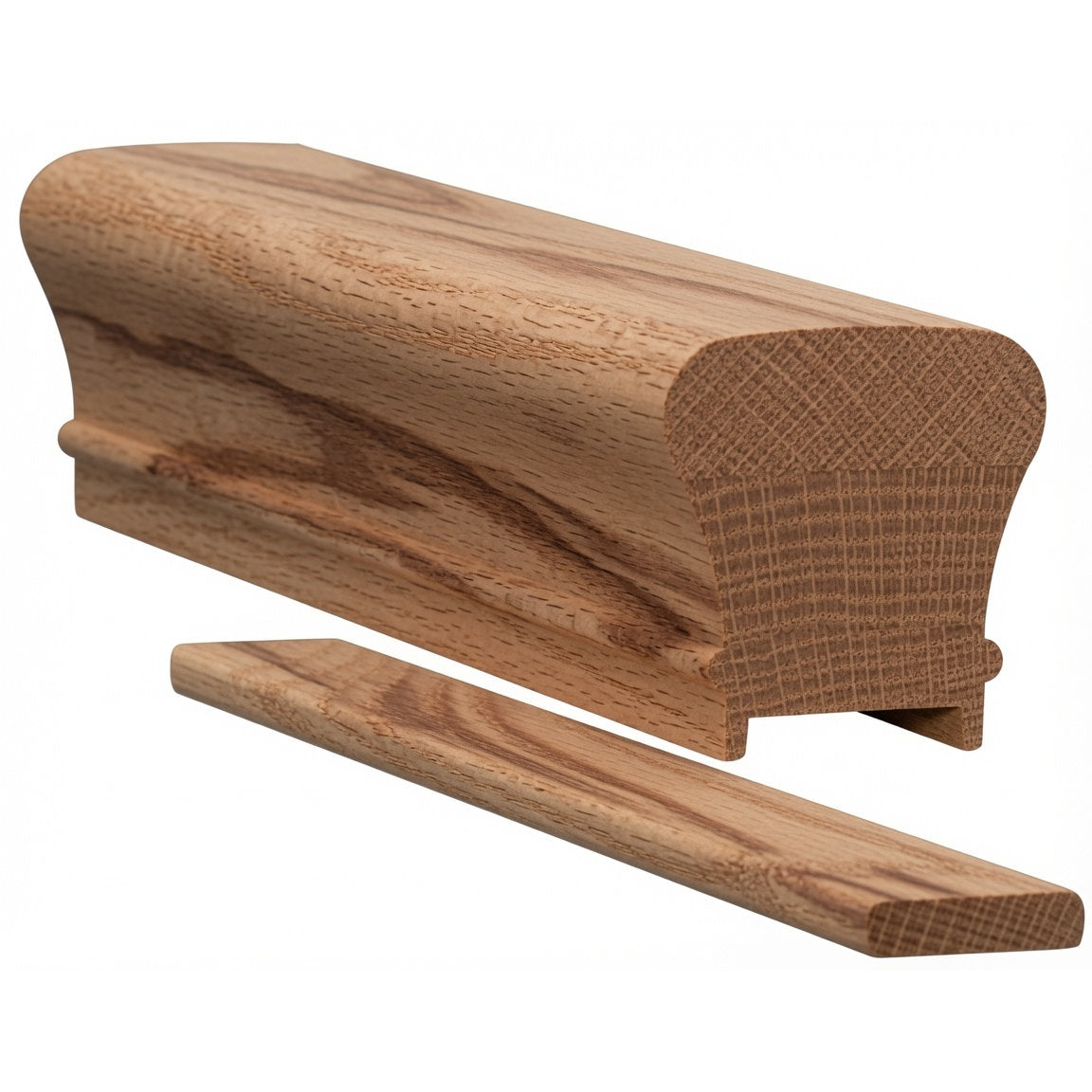 6010P Hickory Plowed Handrail