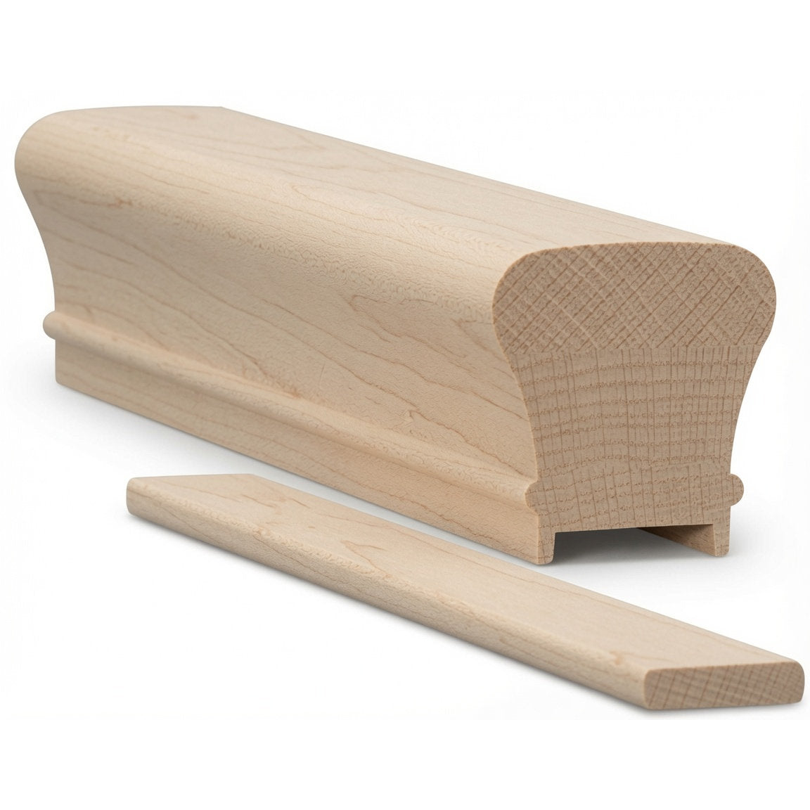 6010P Plowed 2-1/4" x 2-3/8" Handrail, Soft Maple
