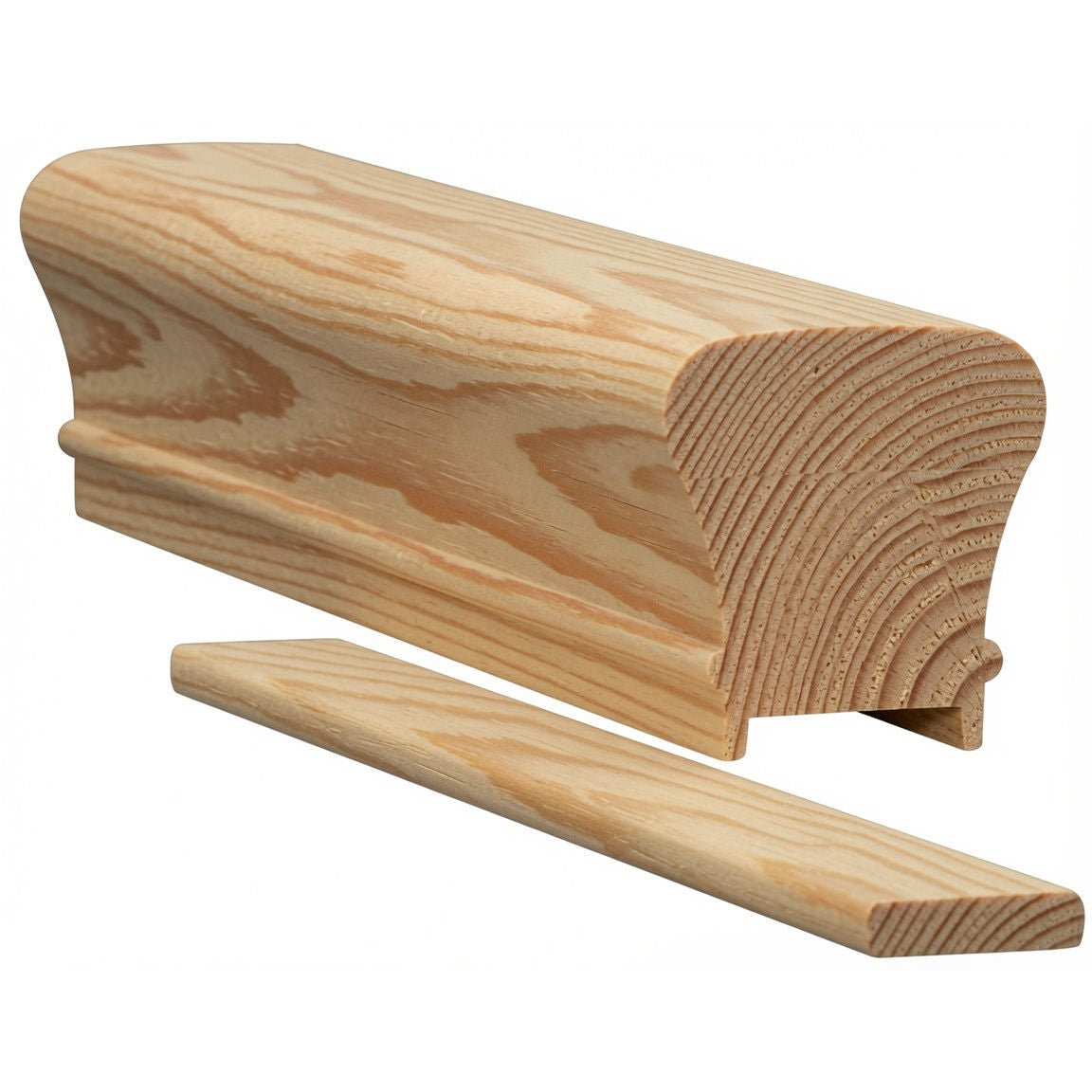 6010P Plowed 2-1/4" x 2-3/8" Handrail, Yellow Pine
