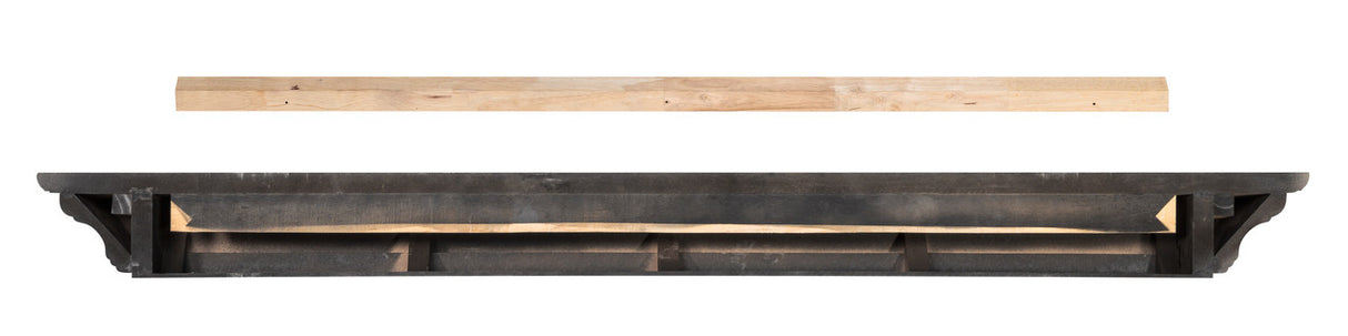 The Crestwood MDF Mantel Shelf (618), Back View