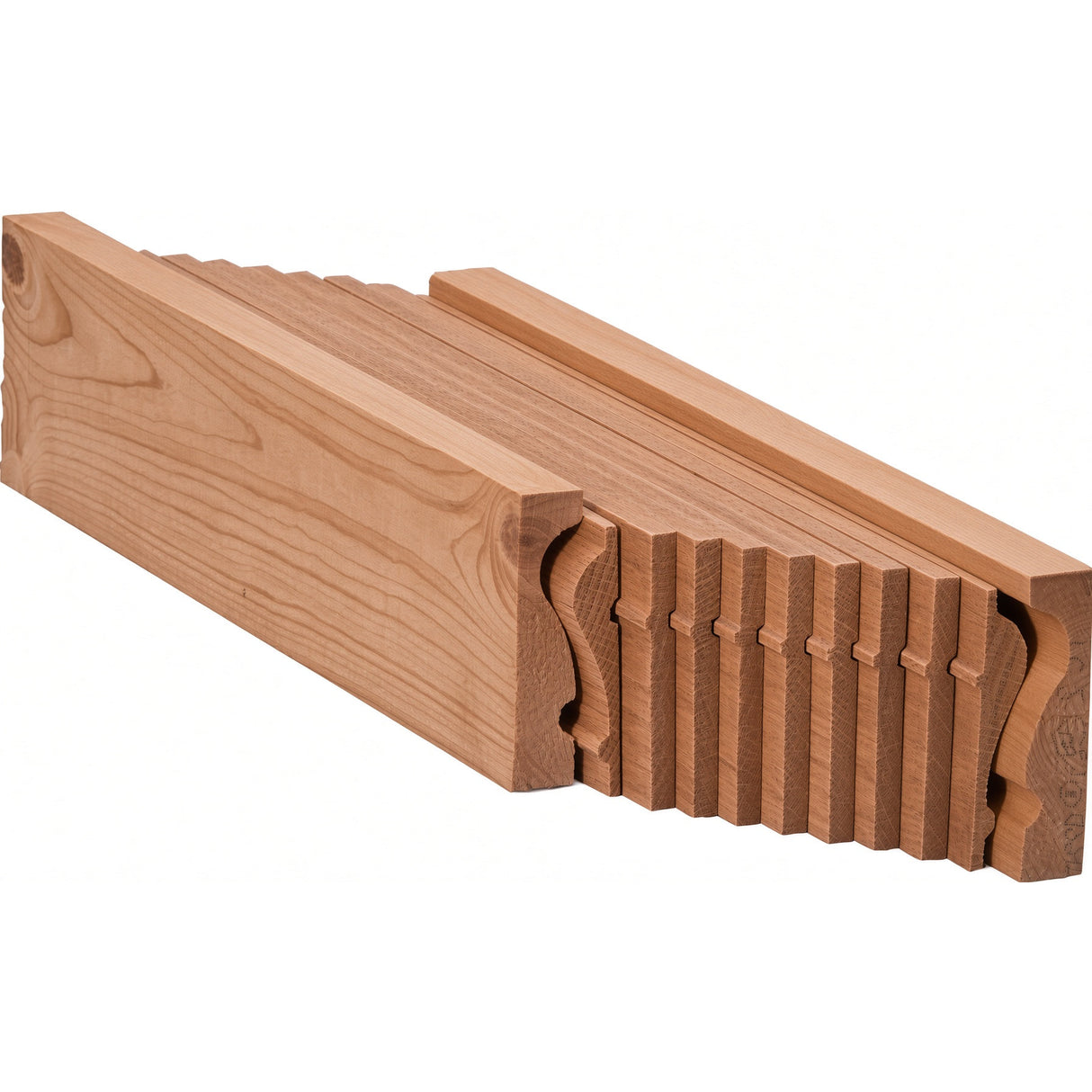 6210B Bending Handrail for the 2-5/8" x 2-3/8" 6210 Handrail, American Cherry