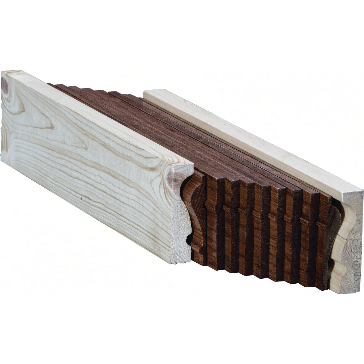 6210B Bending Handrail for the 2-5/8" x 2-3/8" 6210 Handrail, Walnut