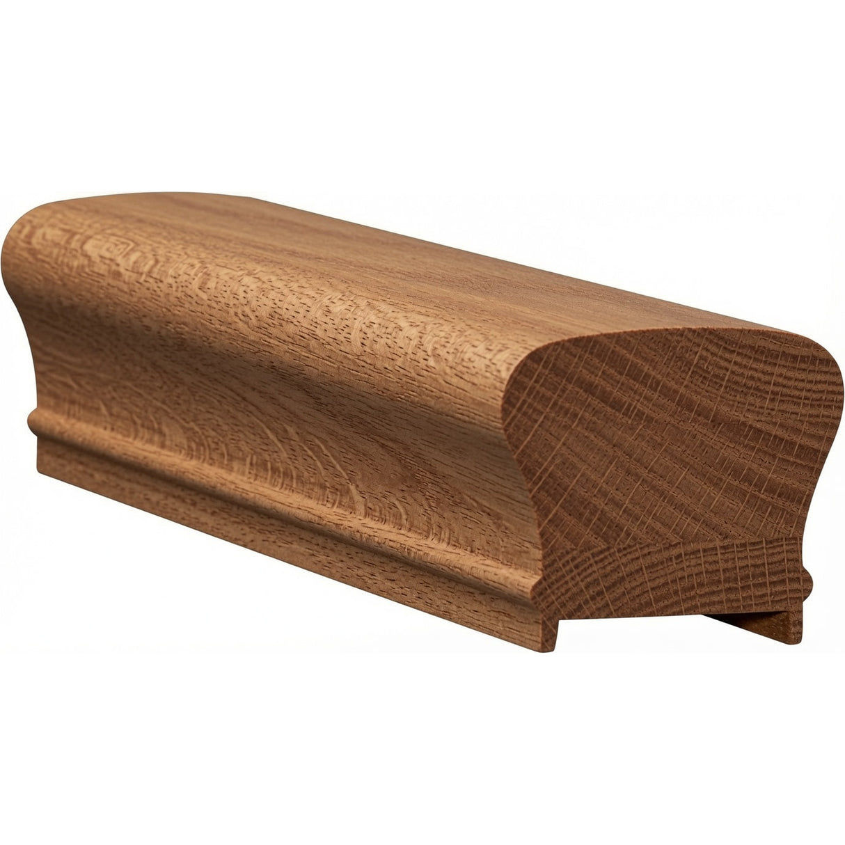 6210P Plowed 2-5/8" x 2-3/8" Handrail, Mahogany