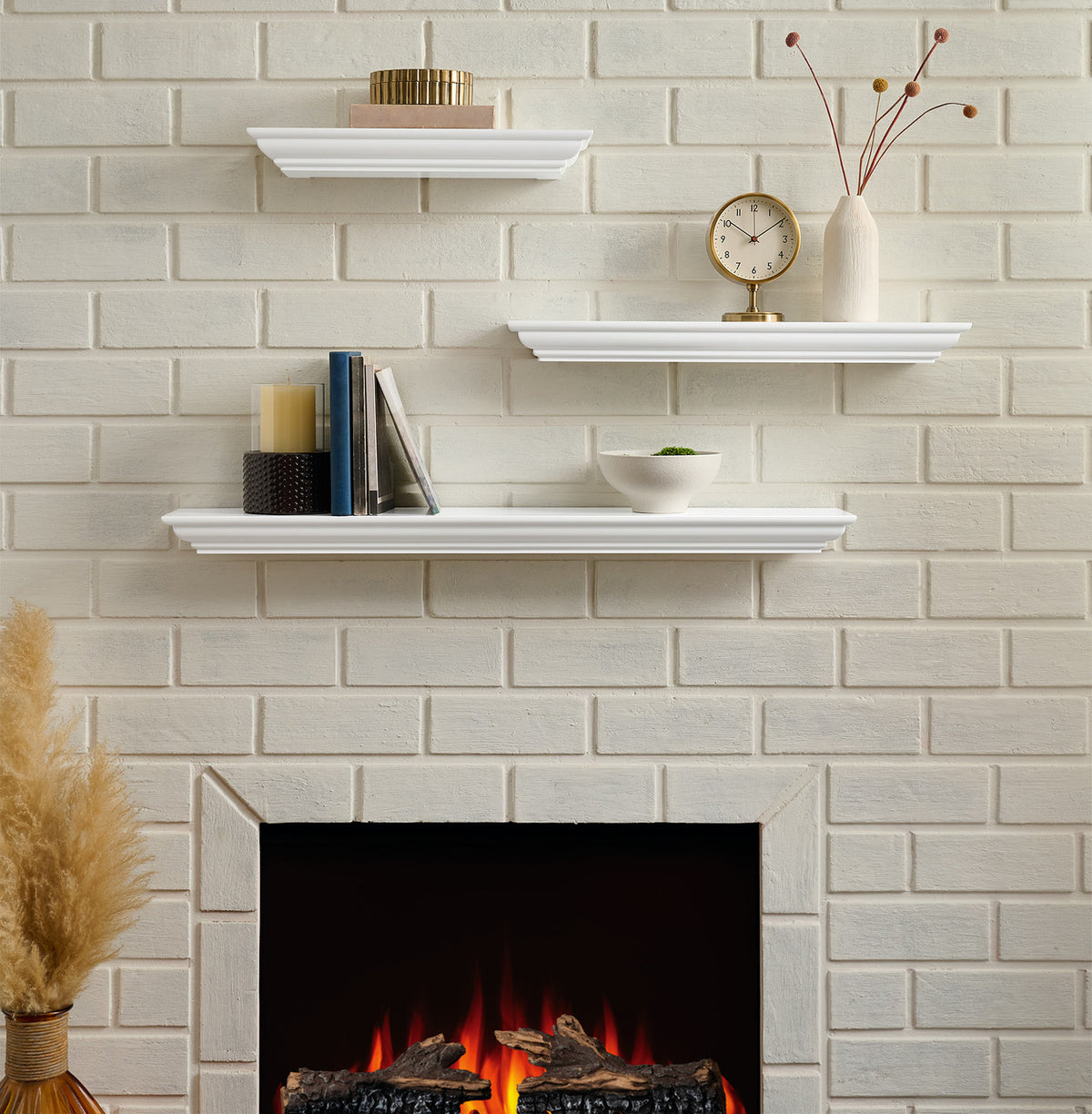 The Sadie 3 Piece Mantel Shelf Set