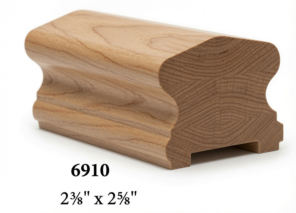 6910P Alder Plowed Handrail