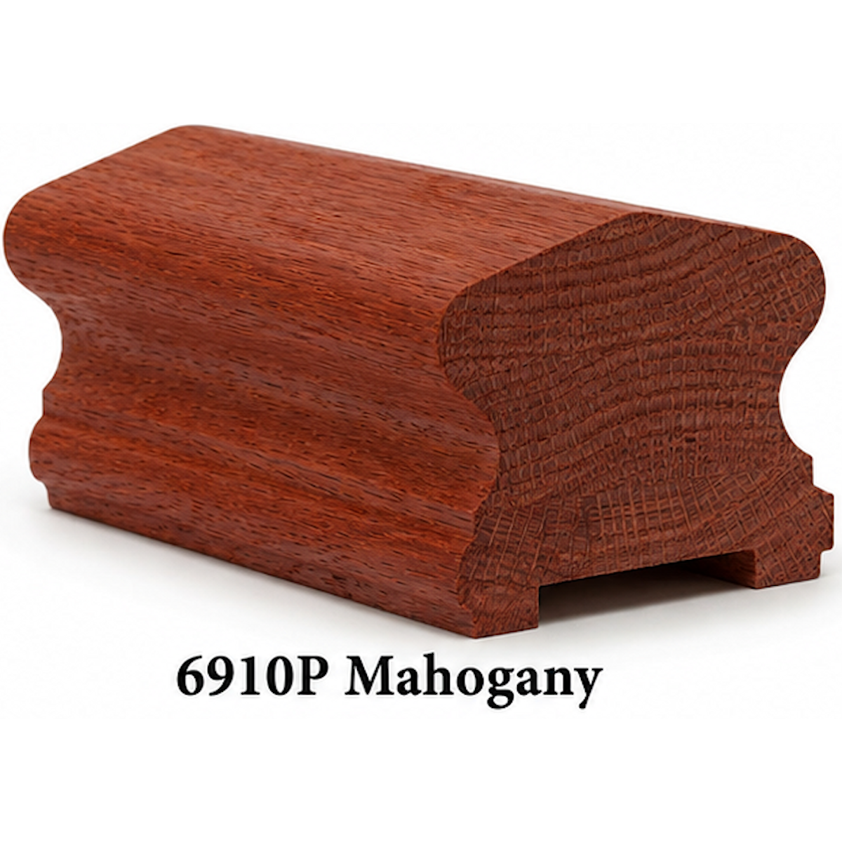 6910P Plowed Mahogany Handrail