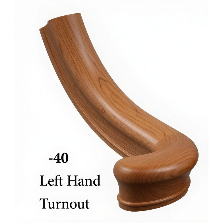 7040 Left Hand Large Turnout - American Cherry