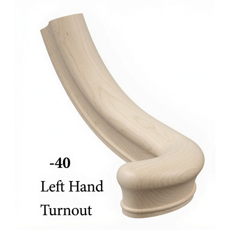 7040 Left Hand Large Turnout - Soft Maple