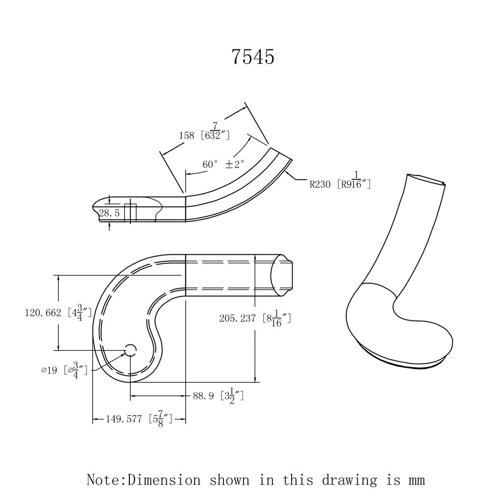 HF-7540 Right Hand Turnout CADD